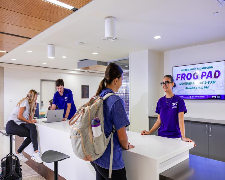 Student Workers at IT Help Desk