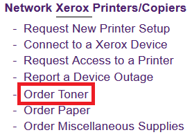 Order Toner